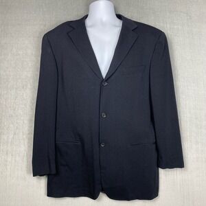 Vtg Ermenegildo Zegna Sport Coat Mens 54 US 44L Silk Wool Blend Blazer Luxury